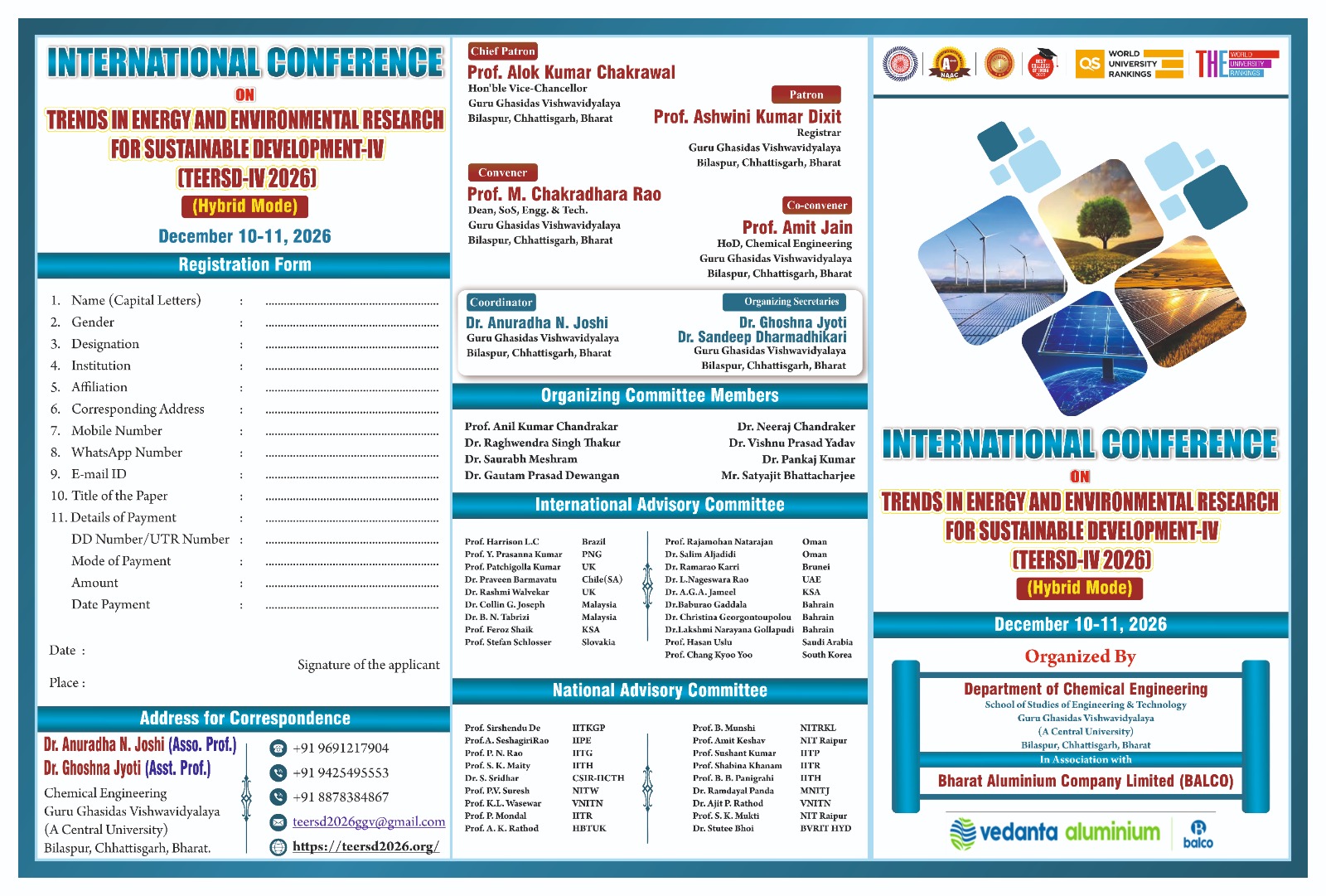 TEERSD-IV 2026 Brochure Front Page